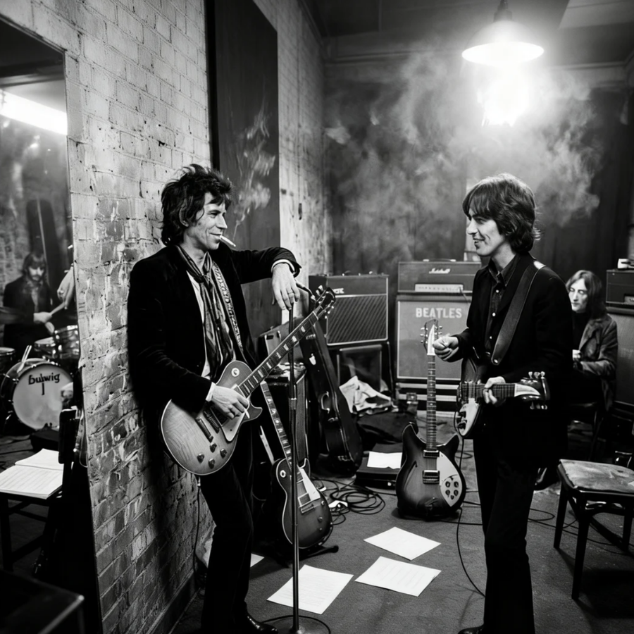 Keith Richards Smirked and Said ‘Let’s See You Play It’ — George Harrison’s Response Left the Room Dead Silent for 3 Minutes