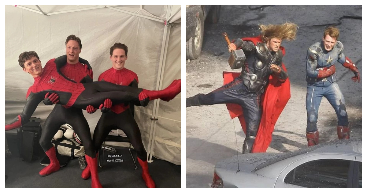 10+ Hilarious Behind-The-Scenes Photos From Marvel Movies That Will Make You Laugh All Day