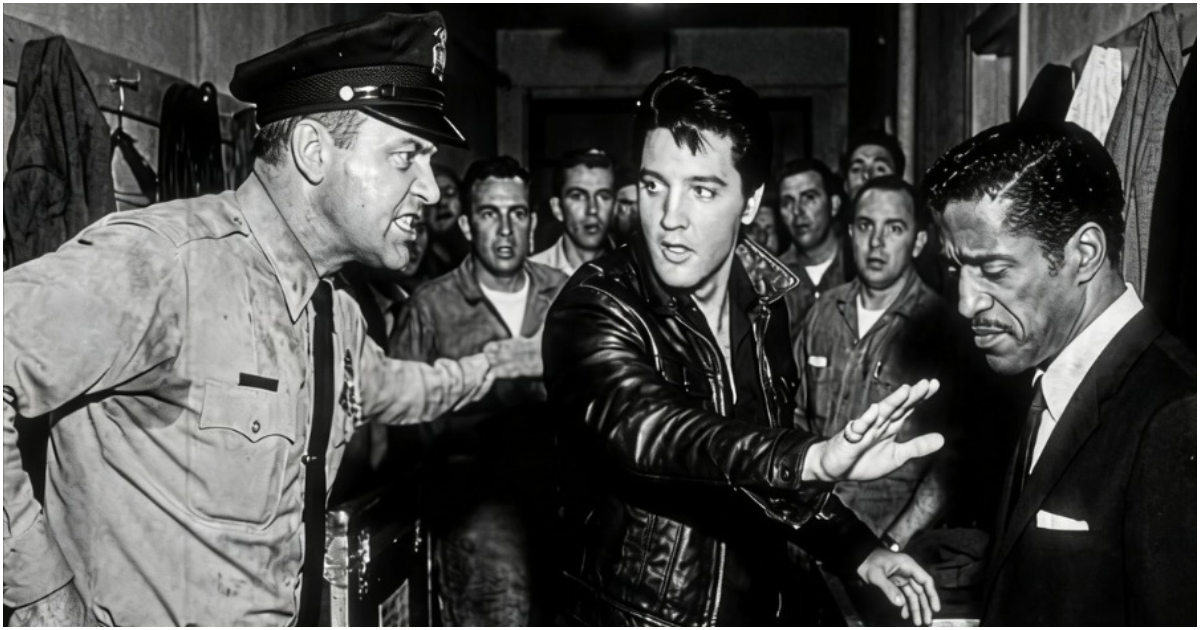 R_cist Man Insults Sammy Davis Jr. Then Elvis Did This And Shuts Everything Down